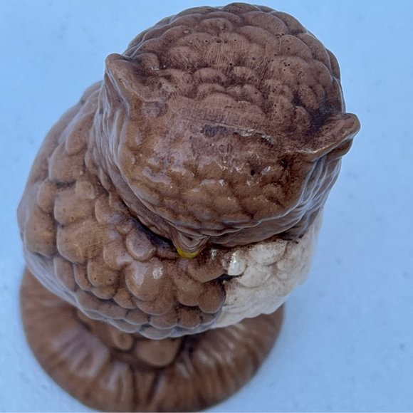 Vintage 1970's Cottagecore Handmade Ceramic Owl - Picture 5 of 14